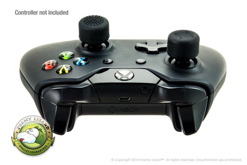 Foamy Lizard AceShot Thumb Grips (8pc) for Xbox One (Series X, S) & Steamdeck by Foamy Lizard â€“ Sweat Free 100% Silicone Precision Raised Antislip Rubber Analog Stick Grips for Xbox One Controller (8 Grips) Black - Image 3